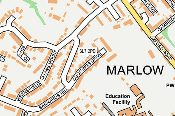 SL7 2PD map - OS OpenMap – Local (Ordnance Survey)