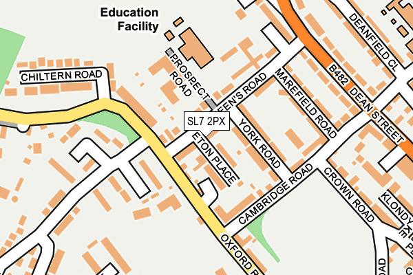 SL7 2PX map - OS OpenMap – Local (Ordnance Survey)