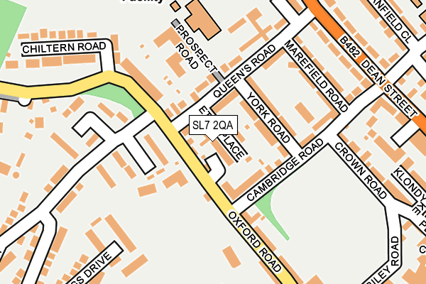 SL7 2QA map - OS OpenMap – Local (Ordnance Survey)
