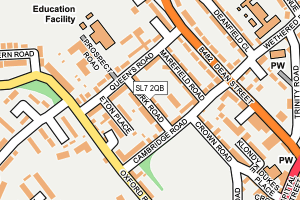 SL7 2QB map - OS OpenMap – Local (Ordnance Survey)