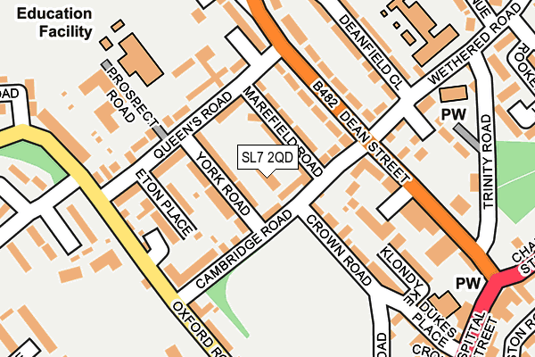 SL7 2QD map - OS OpenMap – Local (Ordnance Survey)