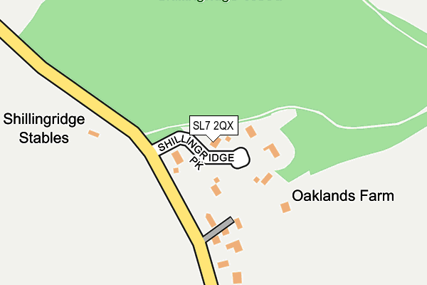 SL7 2QX map - OS OpenMap – Local (Ordnance Survey)