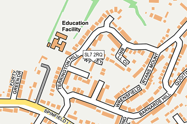 SL7 2RQ map - OS OpenMap – Local (Ordnance Survey)
