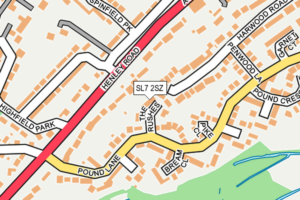 SL7 2SZ map - OS OpenMap – Local (Ordnance Survey)