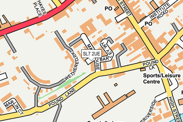 SL7 2UE map - OS OpenMap – Local (Ordnance Survey)