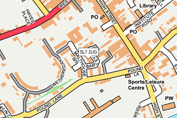 SL7 2UG map - OS OpenMap – Local (Ordnance Survey)