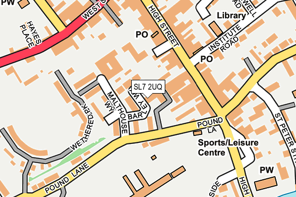 SL7 2UQ map - OS OpenMap – Local (Ordnance Survey)