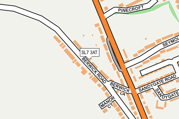 SL7 3AT map - OS OpenMap – Local (Ordnance Survey)