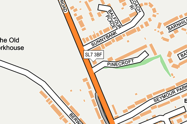 SL7 3BF map - OS OpenMap – Local (Ordnance Survey)