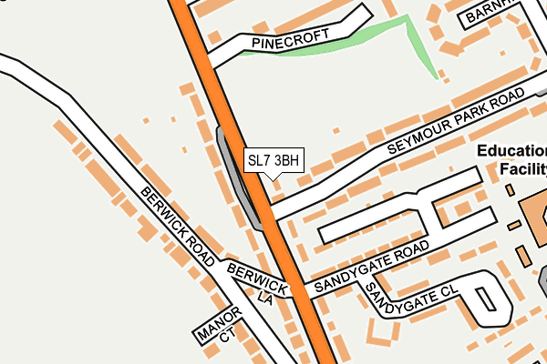 SL7 3BH map - OS OpenMap – Local (Ordnance Survey)