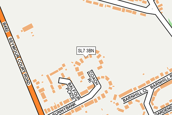 SL7 3BN map - OS OpenMap – Local (Ordnance Survey)