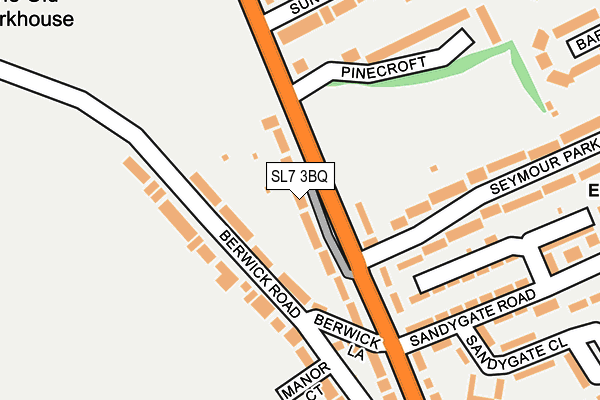 SL7 3BQ map - OS OpenMap – Local (Ordnance Survey)