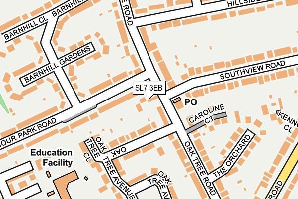 SL7 3EB map - OS OpenMap – Local (Ordnance Survey)