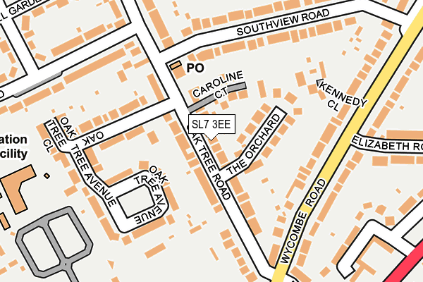 SL7 3EE map - OS OpenMap – Local (Ordnance Survey)