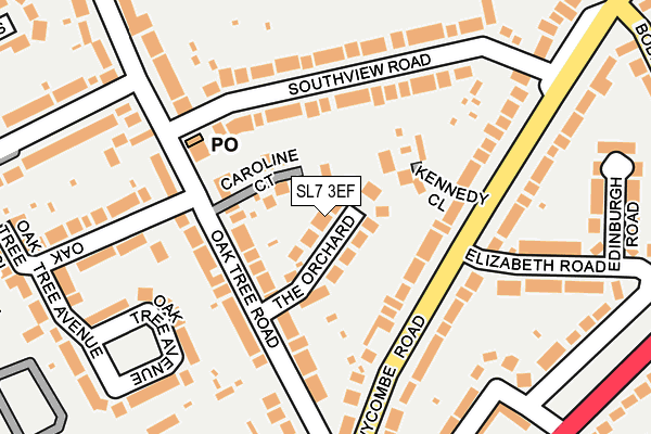 SL7 3EF map - OS OpenMap – Local (Ordnance Survey)