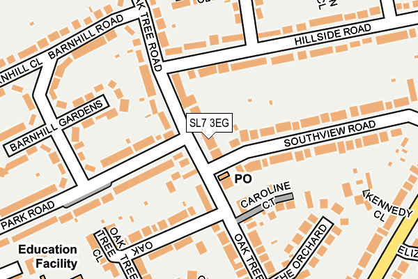 SL7 3EG map - OS OpenMap – Local (Ordnance Survey)