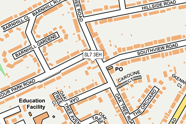 SL7 3EH map - OS OpenMap – Local (Ordnance Survey)