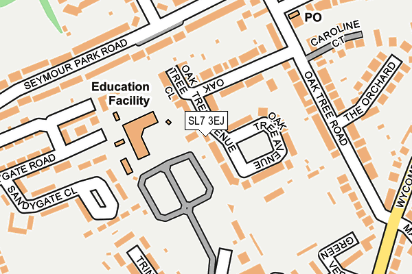 SL7 3EJ map - OS OpenMap – Local (Ordnance Survey)