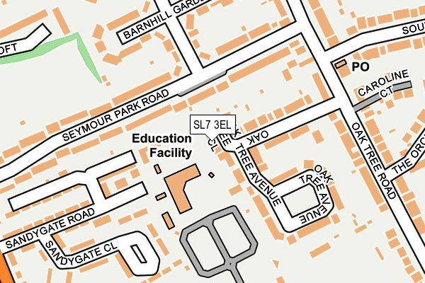 SL7 3EL map - OS OpenMap – Local (Ordnance Survey)
