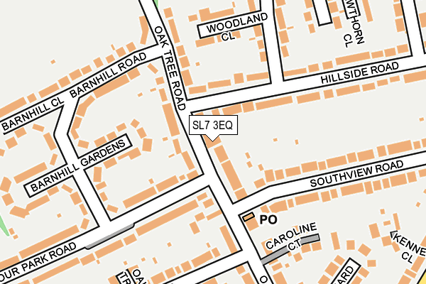SL7 3EQ map - OS OpenMap – Local (Ordnance Survey)