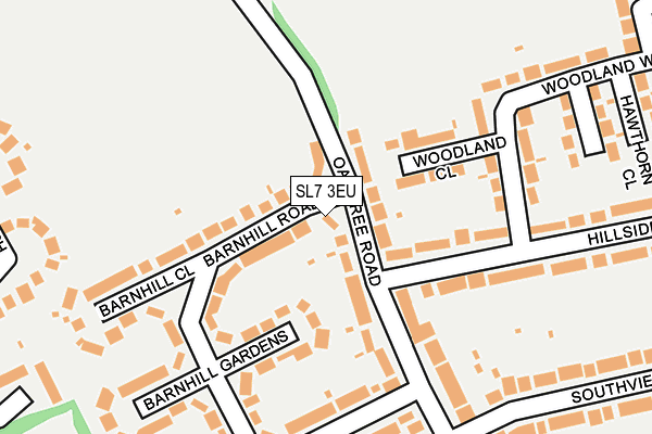 SL7 3EU map - OS OpenMap – Local (Ordnance Survey)
