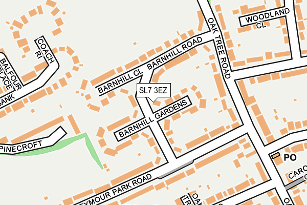 SL7 3EZ map - OS OpenMap – Local (Ordnance Survey)
