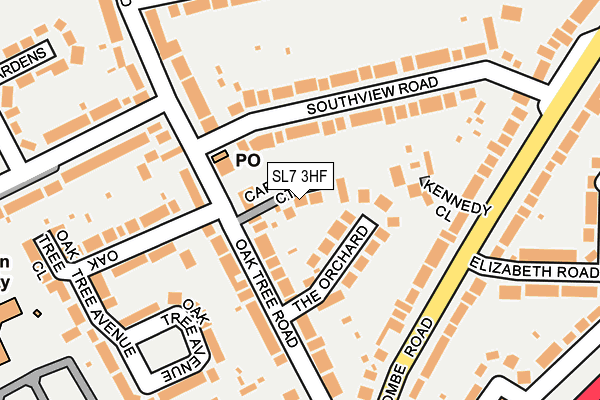 SL7 3HF map - OS OpenMap – Local (Ordnance Survey)