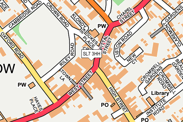 SL7 3HH map - OS OpenMap – Local (Ordnance Survey)