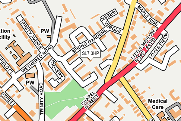 SL7 3HP map - OS OpenMap – Local (Ordnance Survey)