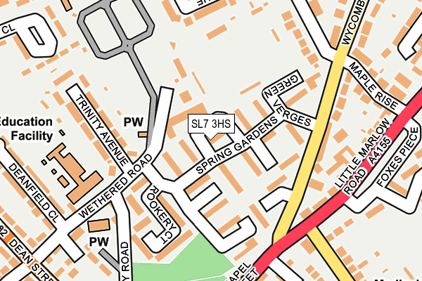 SL7 3HS map - OS OpenMap – Local (Ordnance Survey)