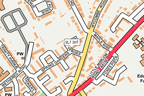 SL7 3HT map - OS OpenMap – Local (Ordnance Survey)