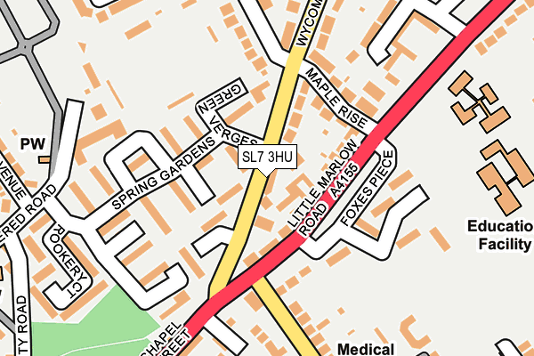SL7 3HU map - OS OpenMap – Local (Ordnance Survey)