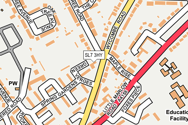 SL7 3HY map - OS OpenMap – Local (Ordnance Survey)