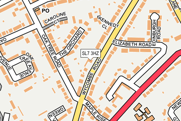 SL7 3HZ map - OS OpenMap – Local (Ordnance Survey)
