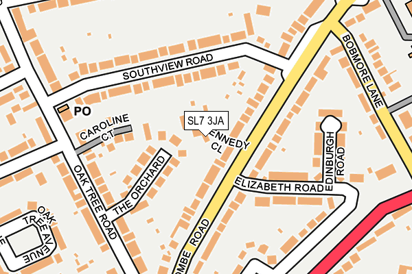 SL7 3JA map - OS OpenMap – Local (Ordnance Survey)