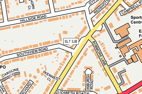 SL7 3JB map - OS OpenMap – Local (Ordnance Survey)