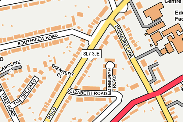 SL7 3JE map - OS OpenMap – Local (Ordnance Survey)