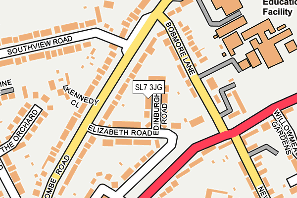 SL7 3JG map - OS OpenMap – Local (Ordnance Survey)