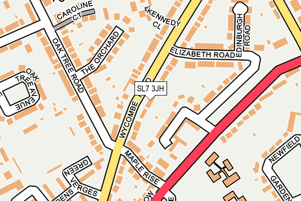 SL7 3JH map - OS OpenMap – Local (Ordnance Survey)