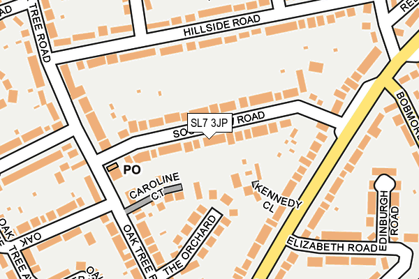 SL7 3JP map - OS OpenMap – Local (Ordnance Survey)
