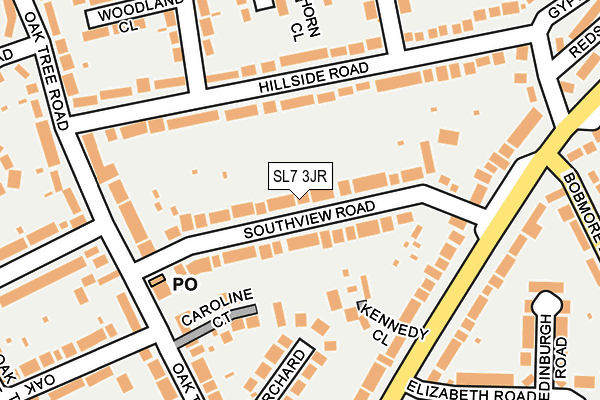 SL7 3JR map - OS OpenMap – Local (Ordnance Survey)