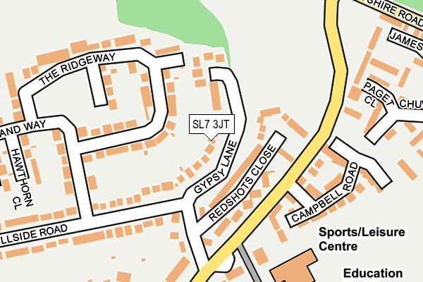 SL7 3JT map - OS OpenMap – Local (Ordnance Survey)