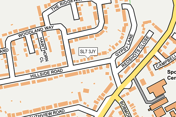 SL7 3JY map - OS OpenMap – Local (Ordnance Survey)