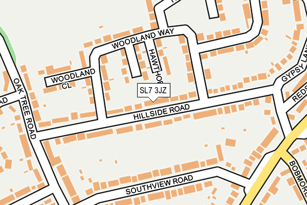 SL7 3JZ map - OS OpenMap – Local (Ordnance Survey)