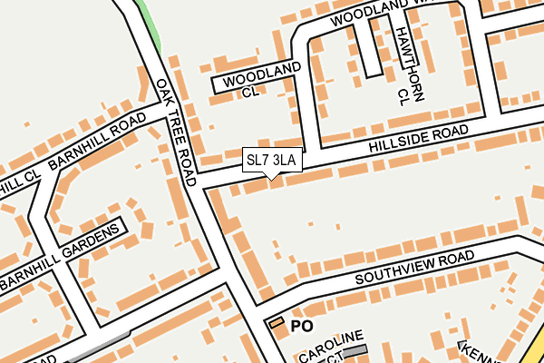 SL7 3LA map - OS OpenMap – Local (Ordnance Survey)