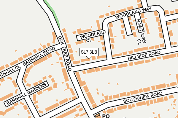 SL7 3LB map - OS OpenMap – Local (Ordnance Survey)