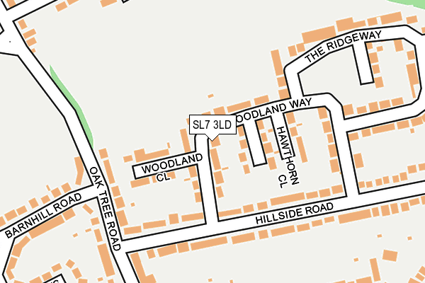 SL7 3LD map - OS OpenMap – Local (Ordnance Survey)