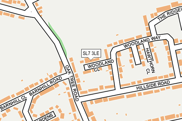 SL7 3LE map - OS OpenMap – Local (Ordnance Survey)