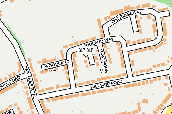 SL7 3LF map - OS OpenMap – Local (Ordnance Survey)