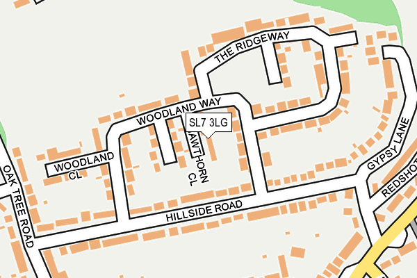 SL7 3LG map - OS OpenMap – Local (Ordnance Survey)
